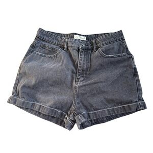 Women’s Black Denim High Waisted Shorts - Size 6